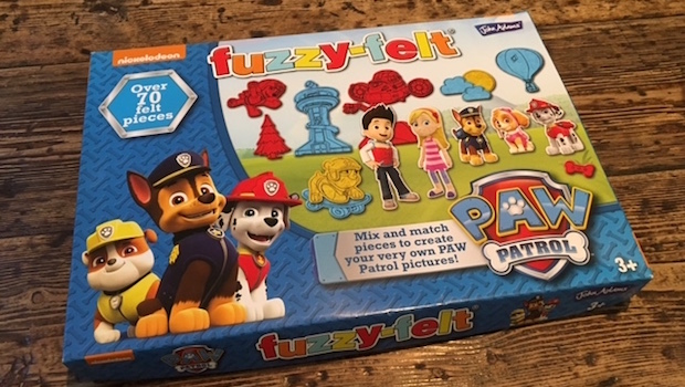 fuzzy felt paw patrol set